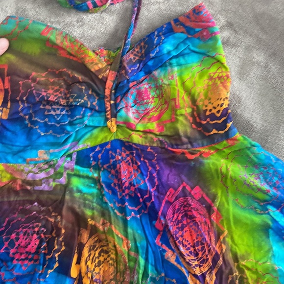 beautiful tie dye flowy dress - Picture 2 of 6
